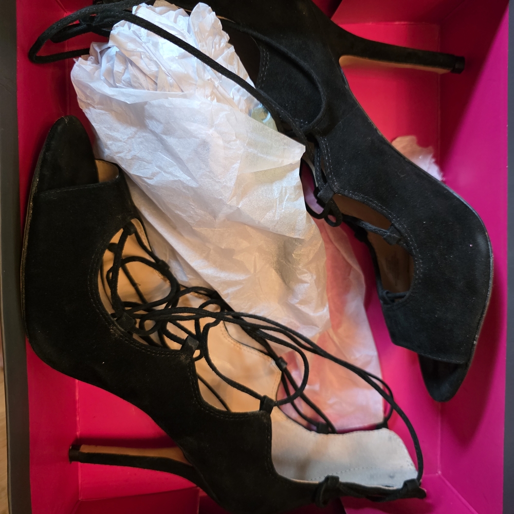 Vince Camuto Black Strappy Heels